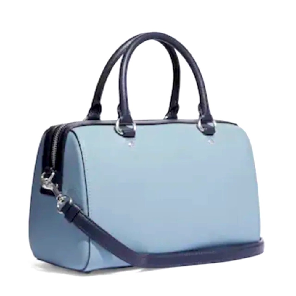 Disney X Coach Rowan Satchel with Ursula Motif Ice Blue Multi NWT - Picture 2 of 9